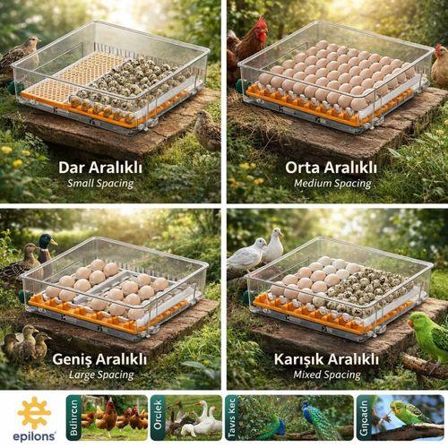 Fx-128 Model Tam Otomatik Kuluçka Makinesi – Çift Katlı, Çift Güç Sistemli, Su Hazneli Yeni Nesil İnkübatör