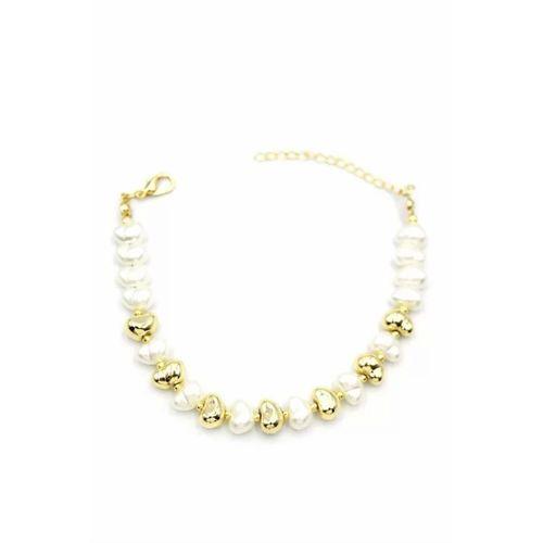 İnci Bileklik - Altın