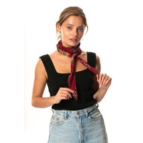 Vual Fular Mimoza Bordo 6230