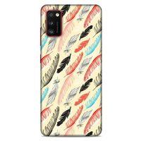 Lopard Samsung Galaxy A41 Uyumlu Kılıf Tüyler (48) Bumper Kılıf