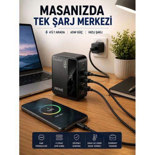 4 Cihazı Aynı Anda Destekleyen Şarj İstasyonu
