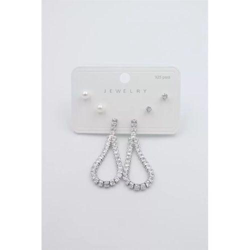 Çoklu Set Küpe - Gümüş