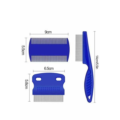 Evcil Hayvan Bit Tarağı Seti Paslanmaz Çelik Bıçaklı 4'lü Set