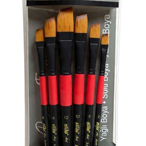 STİLO ART (SET 4) YAN KESİK FIRÇA SETİ ( 6'lı )