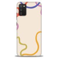 Samsung Galaxy A03S Kılıf HD Baskılı Kılıf - Renk Çizgileri + Tam Ekran Koruyucu