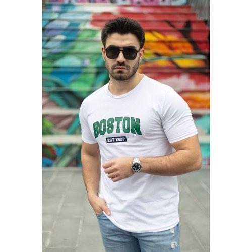Erkek Boston Baskılı Süprem T-shirt
