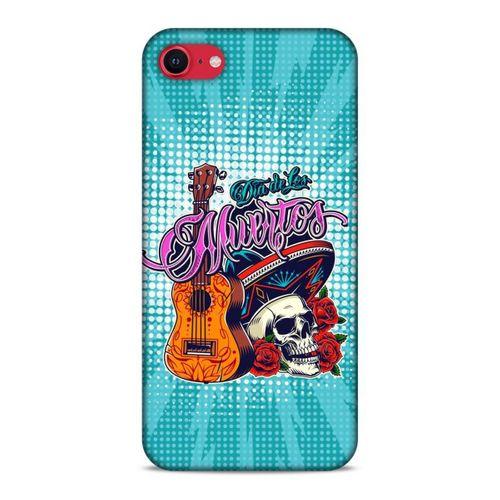 Lopard Apple iPhone SE 2020 Uyumlu Kılıf Tattoo's (34) Slim Armor Kılıf İskelet & Gitar