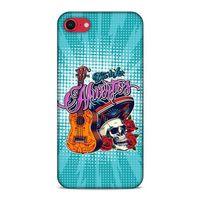 Lopard Apple iPhone SE 2020 Uyumlu Kılıf Tattoo's (34) Slim Armor Kılıf İskelet & Gitar