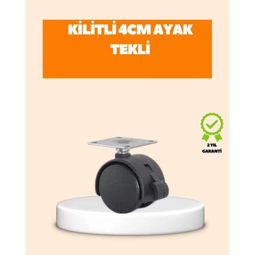 4 Cm Kilit Mekanizmalı Mobilya Ayağı Tekli