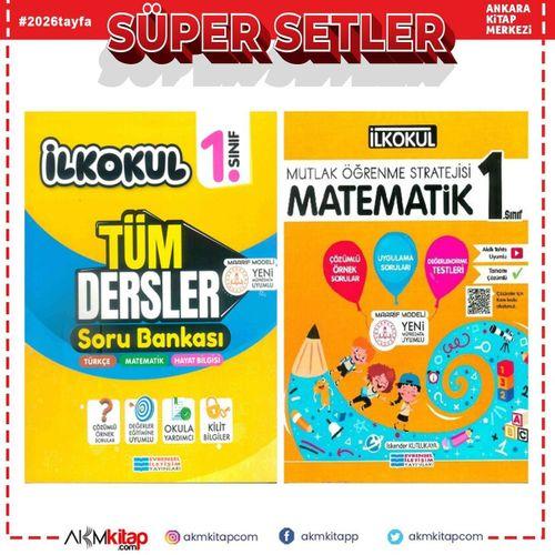 Evrensel İletişim 1. Sınıf Tüm Dersler ve Matematik Mutlak Öğrenme Stratejisi Seti 2 Kitap