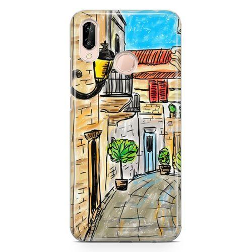 Huawei P20 Lite Kılıf Ada Sokakları Arka Kapak Koruma Desenli Full Koruyucu