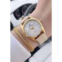 Daniel Klein Deri Kordonlu 2 Yıl Garantili 3 Atm Suya Dayanıklı Kadın Kol Saati+Bileklik BD.14274.5