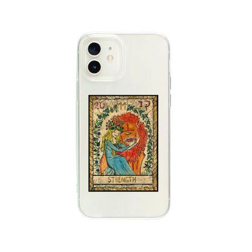 iPhone 12 Strenght Desenli Premium Şeffaf Silikon Kılıf