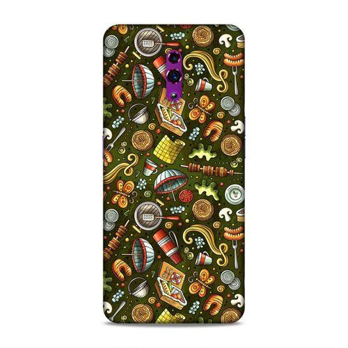 Oppo Reno Kılıf Barbeku Doodle Arka Kapak Silikon Koruma Full Koruyucu