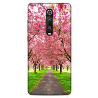 Lopard Xiaomi Mi 9T Uyumlu Kılıf Bahar (42) Rugged Armor Kılıf Pembe Ağaç