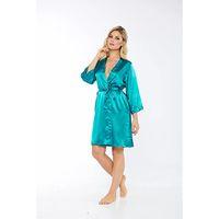 Zümrüt Yeşili İpek Saten Sabahlık - 14009