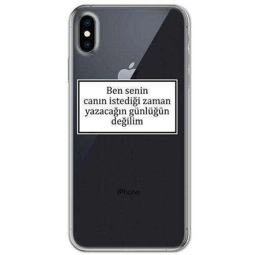 Iphone X Kılıf HD Yazı Baskılı Silikon Arka Kapak - Yazı 10