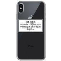 Iphone X Kılıf HD Yazı Baskılı Silikon Arka Kapak - Yazı 10