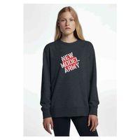 New Model Army Baskılı Füme Antrasit Kadın Sweatshirt