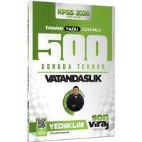2026 KPSS Vatandaşlık Son Viraj Serisi Tamamı Yazılı Çözümlü 500 Soruda Genel Tekrar Kampı Yediiklim