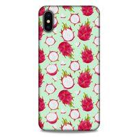 Frutix Pitaya 01 Apple iPhone XS Max Kılıf Desenli Silikon