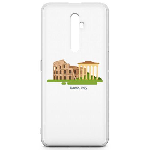 Oppo Reno2 Z 2019 Kılıf Roma İtalya Arka Kapak Koruma Desenli Full Koruyucu