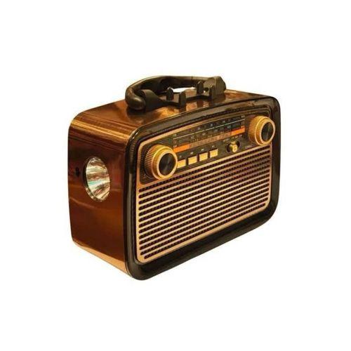 Nostalji Radyo Bluetooth Hoparlör Usb-sd Kart Giriş Led Fener Işıklı Bataryalı Pilli Yeni Nesil