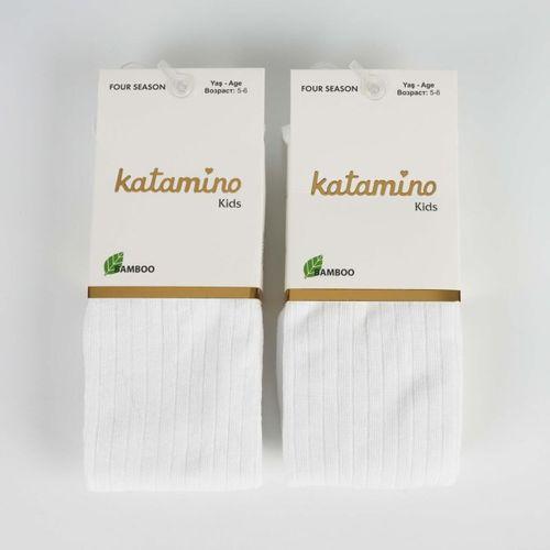Katamino Katamino Beyza Kız Bambu Külotlu 1-5 Yaş K30205 Beyaz