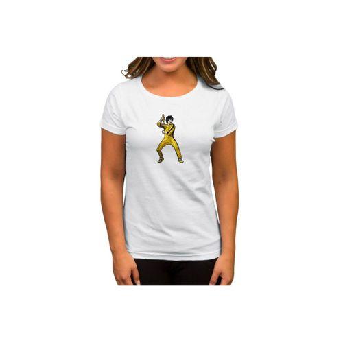 Bruce Lee Face for fight Beyaz Kadın Tişört