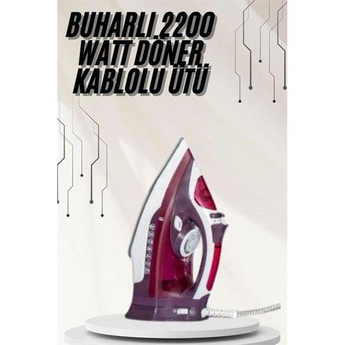 Modern Tasarım 2200w Dayanıklı Buharlı Seramik Kaplama Ütü Yeni Nesil