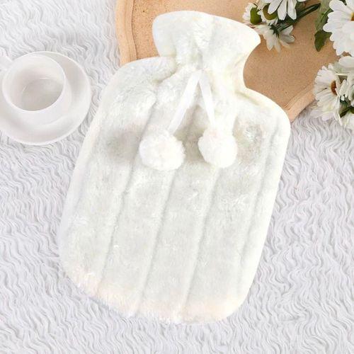 Angel Of Life® 2 Litre Ponponlu Peluş Sıcak Su Torbası 1.Sınıf Kauçuk Malzeme