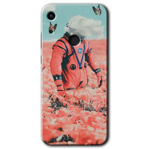 Huawei Y6s Kılıf Baskılı Kapak - Uzay Bahçesi +Tam Kaplayan Mat Seramik