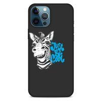 Animax Cool Zebra Apple iPhone 12 Pro Max Kılıf Desenli Silikon