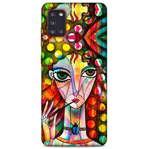 Lopard Samsung Galaxy A31 Uyumlu Kılıf Sürreal Yüzler ♀ (3) Kapak Baskılı