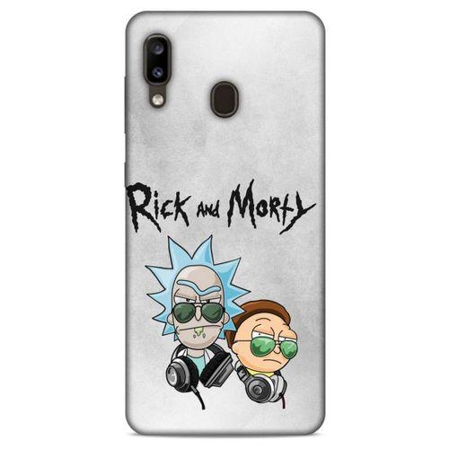 Samsung Galaxy A20 Uyumlu Kılıf Rick And Morty (4) Koruma Kılıfı Eye Patch Morty
