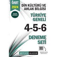 2024 ÖABT Din Kültürü ve Ahlak Bilgisi Öğretmenliği Türkiye Geneli 4-5-6 Deneme Seti Pegem Yayınları
