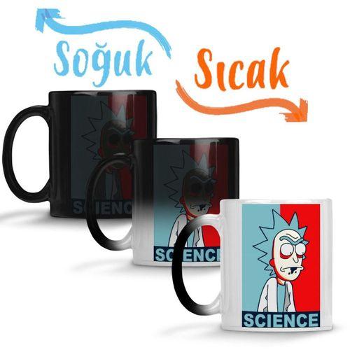 The Science of Rick And Morty Sihirli Kupa Bardak Porselen