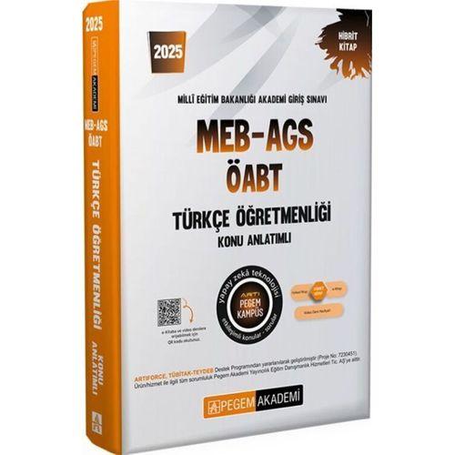 2025 MEB AGS ÖABT Türkçe Öğretmenliği Konu Anlatımlı Pegem Yayınları