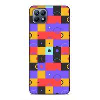 Huawei P40 Lite Uyumlu Kılıf Insomnia (37) Silicone Cover Mor Sarı
