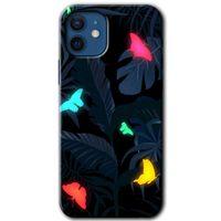 iPhone 12 Kılıf Baskılı Kapak - Lighter Butterfly +Tam Ekran Koruyucu