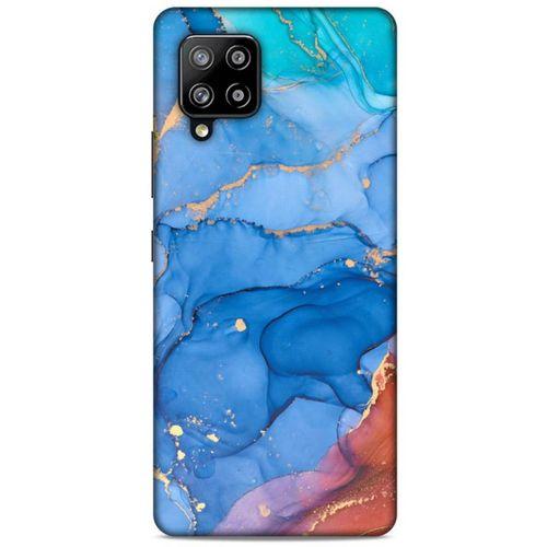 Samsung Galaxy A42 Uyumlu Kılıf Mavi Delisi (10) Full Koruma Kılıfı Mermer