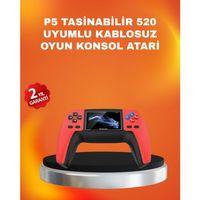 Uzun Pil Ömürlü 520 Oyunlu P5 Retro Konsol