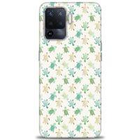 Oppo Reno 5 Lite Kılıf HD Baskılı Kılıf - Minik Tosbağalar + Tam Ekran Koruyucu