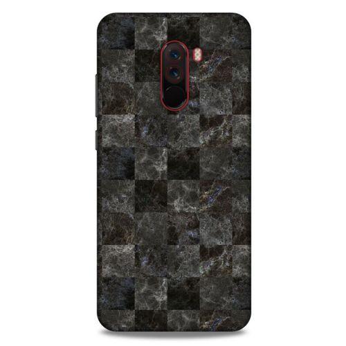 Mermer Desenli (47) Tema Crystal Flex Kılıf Zeytin Xiaomi Pocophone F1 Kılıf