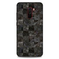 Mermer Desenli (47) Tema Crystal Flex Kılıf Zeytin Xiaomi Pocophone F1 Kılıf