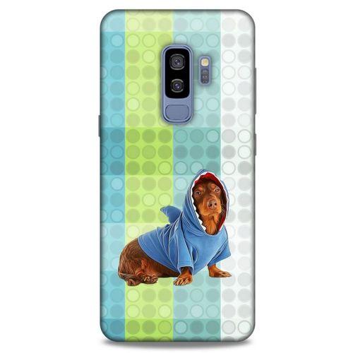 Samsung Galaxy S9 Plus Kılıf Köpek Kıyafetleri (43) Thin Fit Kılıf Cocker Kapişonlu Eşofman