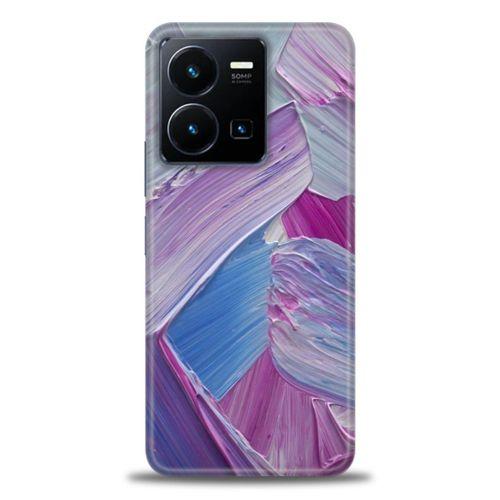 Xiaomi Redmi Note 12 5G Kılıf HD Baskılı Kılıf - Purple + Tam Ekran Koruyucu