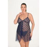 Büyük Beden Lacivert Gecelik 3046