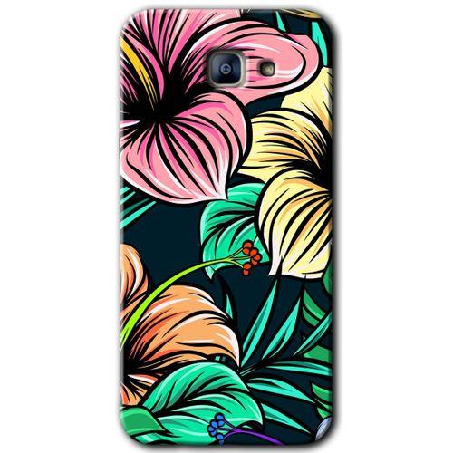 Potkal Hediye Fabrikası Samsung Galaxy A8 2016 Kılıf HD Desen Baskılı Arka Kapak - Çizim Çiçekler