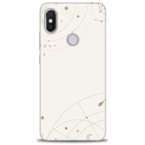 Xiaomi Redmi Note 6 Pro Kılıf HD Baskılı Kılıf - Yıldız Haritası + Tam Ekran Koruyucu